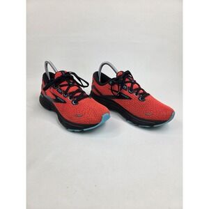 Brooks Ghost 15 Womens sz 8.5 Running Shoes Orange Black Blue 1203801B617